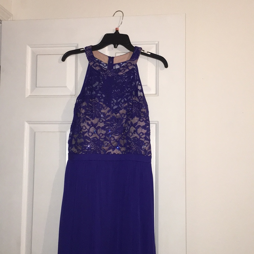 NWT Royal blue long/short maxi dress